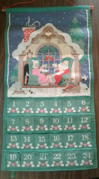 Vintage 1987 Avon Countdown To Christmas Advent Calendar No Mouse