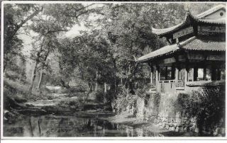 Antique Photo China 1920/30s Temple Shrine Near Shanghai