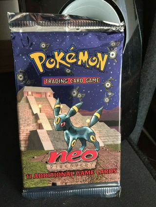 Neo Discovery Unlimited Booster Pack Umbreon - Vintage Wotc Pokemon Cards