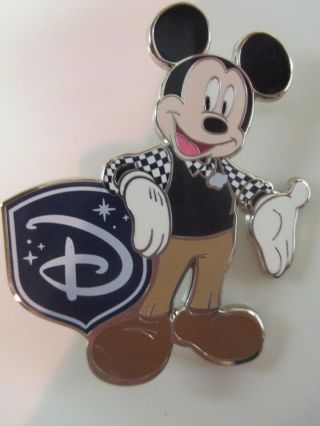 Disney Pin Disney Store 25th Anniversary Mickey " D " Logo Shield Only Le 86289b