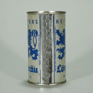Lowenbrau Hell Export Pale Lager Beer Can Flat Top Munich Bavaria Germany - 2