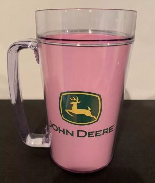 John Deere Thermo Serve Mug - Pink - Officially Licensed Collectible Cup -