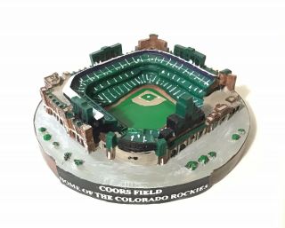 Coors Field Stadium Home Of The Colorado Rockies 3 D Sculpture Wells Fargo 6”