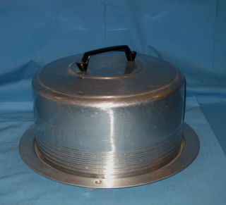 Vtg Regal Carry - All Cake Serv Aluminum/tin/metal Locking Lid Cake Pan