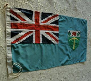 British Empire Africa Southern Rhodesia Panel Stitched Vintage Union Jack Flag