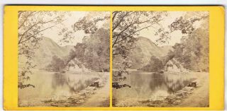 Stereoview - No 9 Loch Katrine,  Perthshire By G.  W.  Wilson