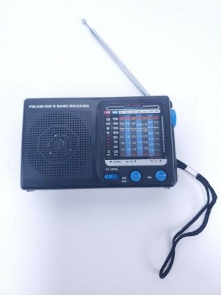 9 Band Fm/am/sw World Receiver Radio Multiband Kk - 9