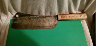 Ontario Knife Co Tru Edge Old Hickory Meat Cleaver 11 3/4 " Long