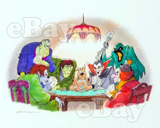 Rare Scooby Doo Cartoon Color Tv Photo Hanna Barbera Studio Concept Art 2 Of 4