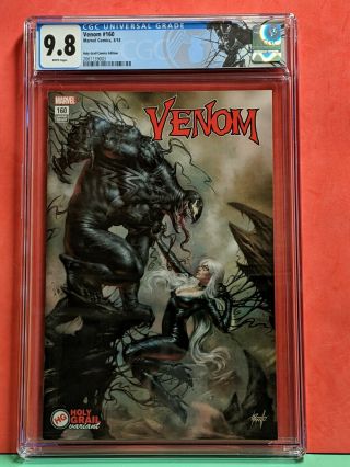 Venom 160 Cgc 9.  8 Custom Label Black Cat Holy Grail Variant Parrillo Cover