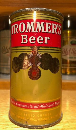 Trommer ' s Beer flat top beer can - USBC 139 - 27 - IRTP - - GREAT COLOR 3