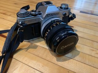 Vintage Canon Ae - 1 Program Camera W/ Fd 55mm Lens