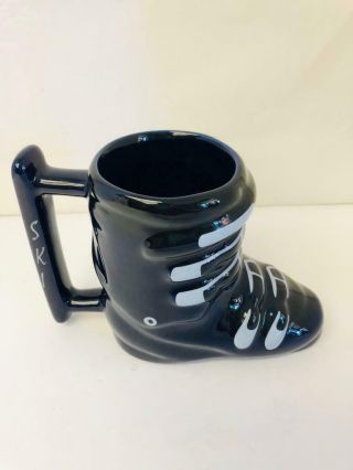 Ski Lift Boot Coffee Tea Mug Blue Ceramic Snow Shoe