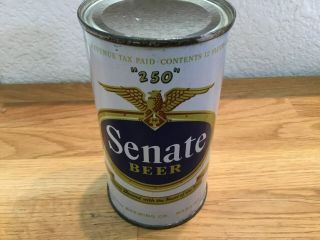 Senate Beer (132 - 21) Empty Flat Top Beer Can By Chr.  Heurich,  Washington,  D.  C.