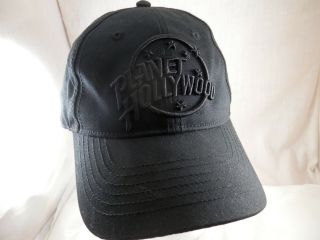 Planet Hollywood Official Baseball Hat Cap Black Adult Embroidered Adjustable
