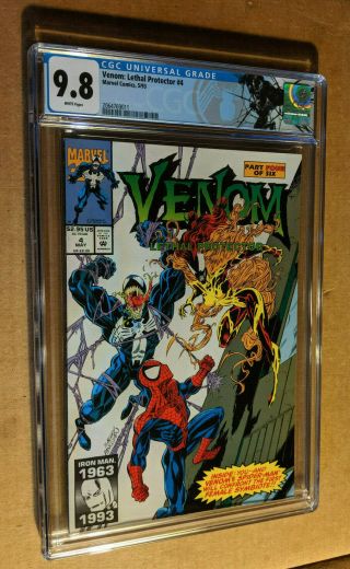 Venom Lethal Protector 4 1st Appearance Of Scream Bagley Cgc 9.  8 Nm,  /m Label