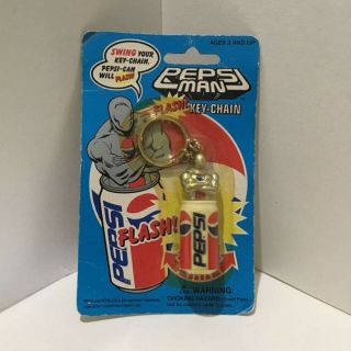 Pepsi Man Key Chain (key Holder) Figures.  Vintage.  Box.  F / S.