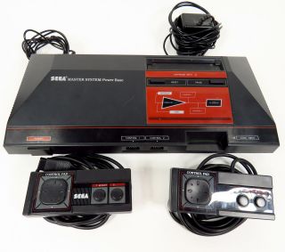 Vintage Sega Master System Console Model 3010 Power Base 2 Controllers