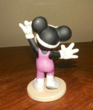 Disney Aerobic Exercise Minnie Mouse Porcelain Figurine Vintage 2