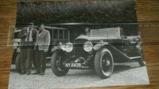 Vintage Bentley Black & White Photograph Reg: Hy2439