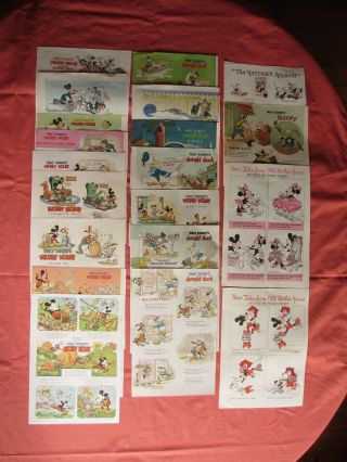 Walt Disney Good Housekeeping Mickey Mouse,  Minnie,  Donald Duck 1940,  1941,  1942