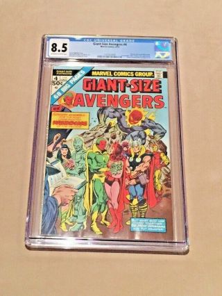 Giant - Size Avengers 4,  Cgc 8.  5,  Off - White To White Pages