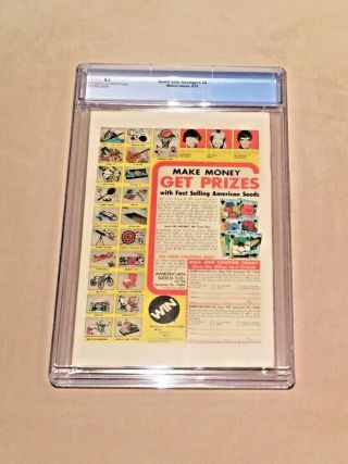 Giant - Size Avengers 4,  CGC 8.  5,  Off - White to White Pages 2