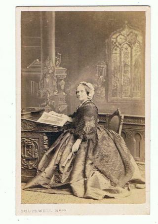 Cdv Of A Seated Lady In Crinoline By Southwell Brothers,  London
