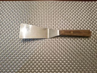 Old Clyde Cutlery Co.  Clyde Ohio Usa Stainless Server Wood Handle Spatula