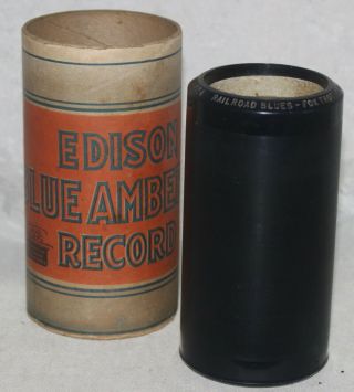 Edison Ba Jazz Cylinder Record 4156 Railroad Blues Raderman 