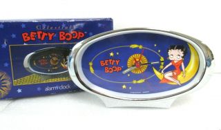 Betty Boop Rare Alarm Clock Celestial Desk/table Wind Up By Vandor 12024