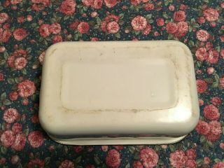 Vintage Rectangle Porcelain Enamel Baking Pan 2