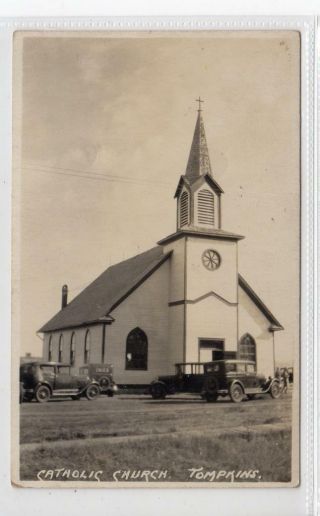 Catholic Church,  Tompkins: Saskatchewan Canada Postcard (c36144)