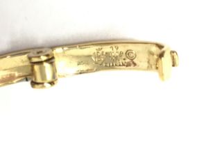 Vintage 70’s GROSSE / DIOR Haute Couture Gold Plated Chunky Link Bracelet 2