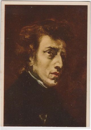 Chopin,  By Delacroix - Postcard - Musee Du Louvre,  Paris -