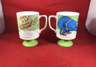 23 Skidoo Vintage Mugs | Vintage Pedestal Mug Set