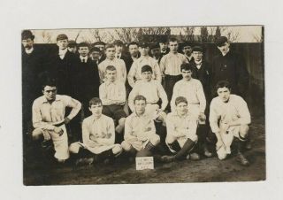 Vintage Photo Football Team Sport Young Men Boys St Lukes Mission Cap Fd54