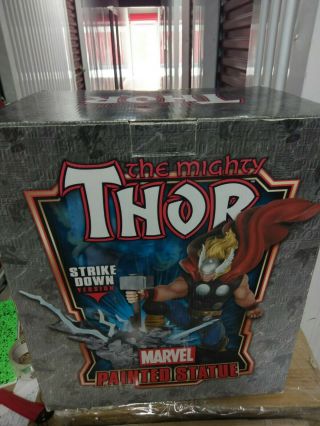 Bowen Designs Thor Hand Painted Statue Signed By Randy Bowen