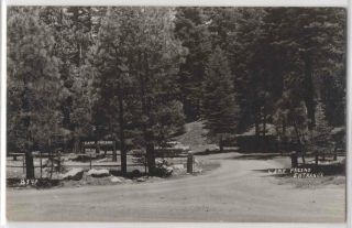 Photo Postcard Camp Fresno Entrance Huntington Lake? California Ca 1950’s? Rppc