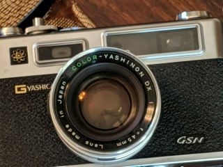 Vintage Yashica Electro 35 Gsn Film Camera Instruction Booklet Case
