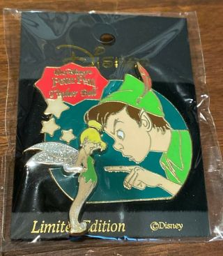 Japan Exclusive Disney Tinker Bell Peter Pan Double Layer Le 1800 Pin Moc