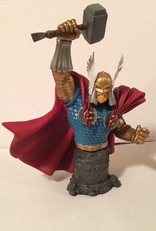 Nib Bowen Designs Battle Armor Thor Mini Bust Statue (avengers) 5/3000
