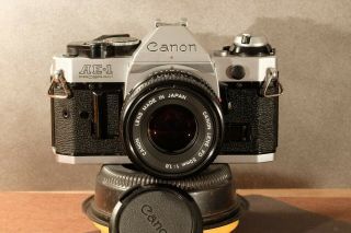 Vintage Canon Ae - 1 Program Camera W/ Fd 50mm F/1.  8 Lens