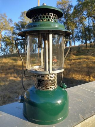 Vintage AGM American Gas Machine 3927 - A Dual Mantle White Gas Lantern 3