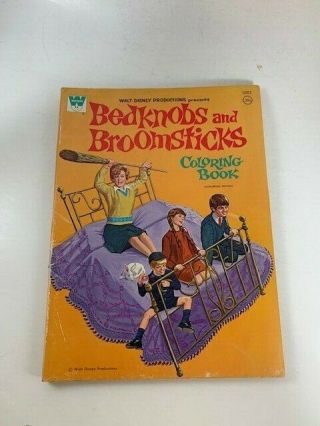 Bedknobs And Broomsticks Whitman Walt Disney Coloring Book 1971