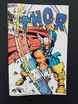 Thor 337 • 1st Beta Ray Bill • Hi Grade Near - Or Better • Love And Thunder