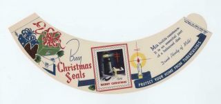 1941 Christmas Seals Milk Bottle Collar