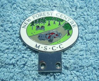 Vintage 1980s Morgan Sports Car Club Badge - Mscc Forest Centre Emblem - Rutter