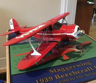 Ertl Wings Of Texaco Staggerwing 1939 Beechcraft D17s Die Cast Coin Bank 12