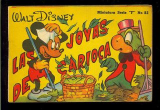 Walt Disney Miniature Series Comic 82 Rare Mickey Mouse Mexico 1946 Vf -